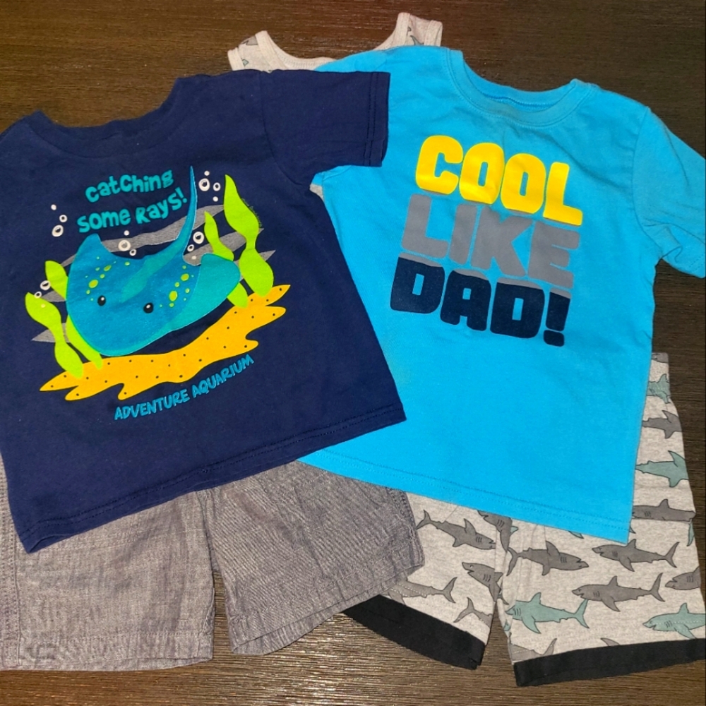 Garanimals toddler 2t shorts & tees.